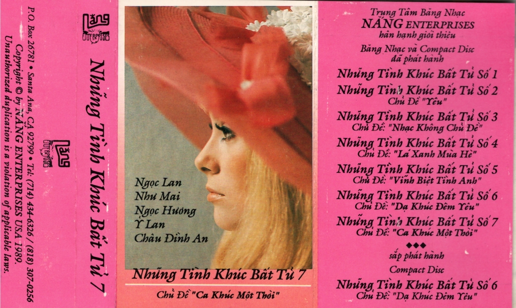 Tape Nắng - Những Tình Khúc Bất Tử 7 - Ca Khúc Một Thời