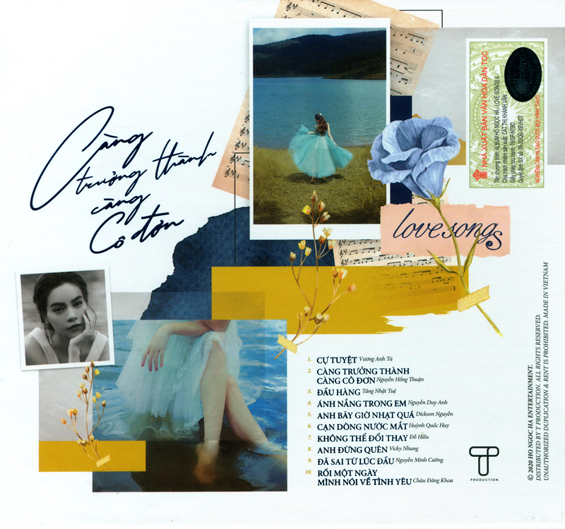 Dihavina CD - Love Songs 4 - Càng Trưởng Thành Càng Cô Đơn - Hồ Ngọc Hà