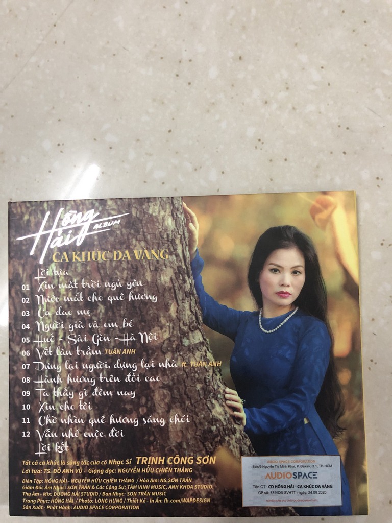 Audio Space CD - Ca Khúc Da Vàng - Hồng Hải