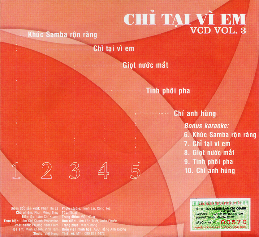 Phương Nam CD - Chỉ Vì Tại Em - Lâm Chí Khanh