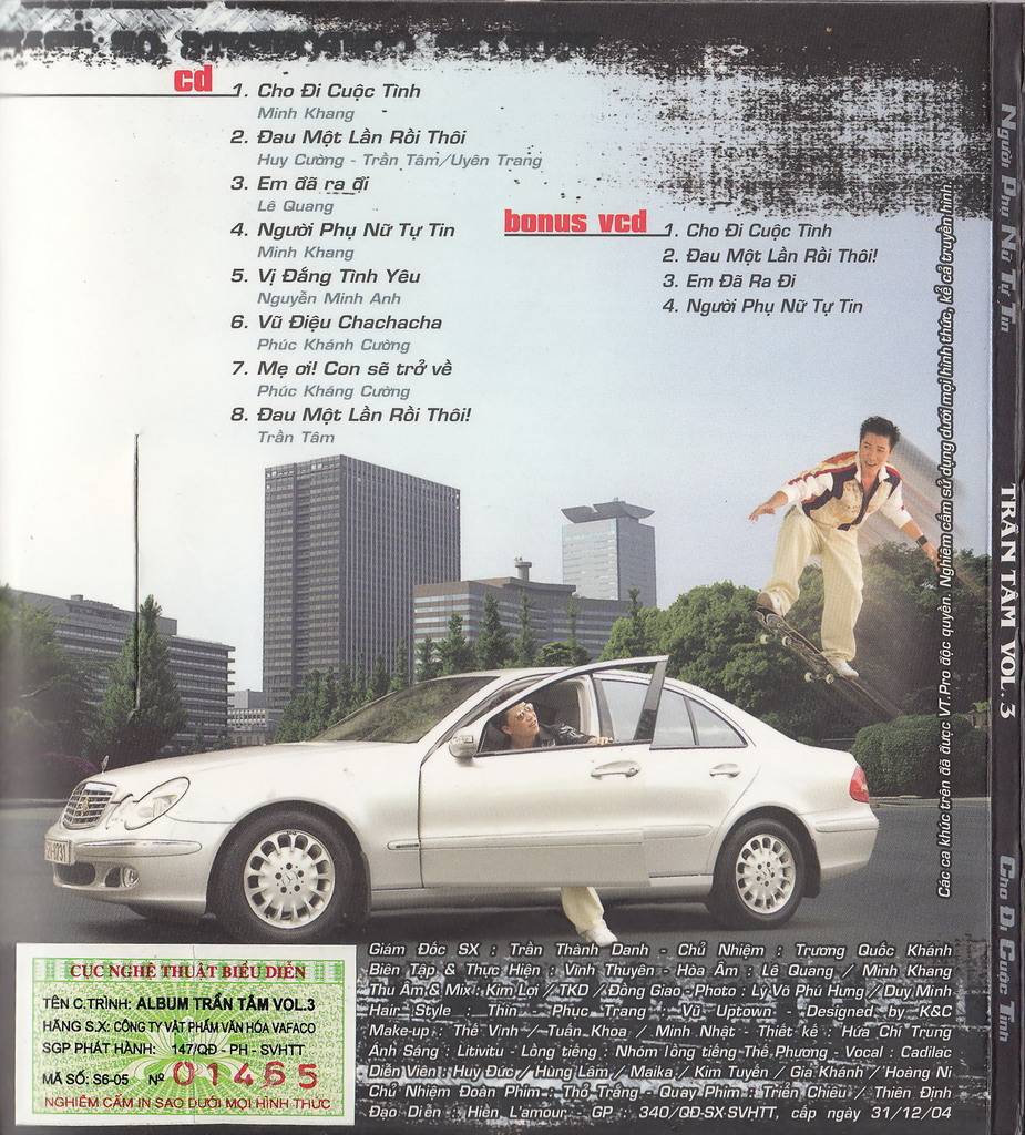 Vafaco CD - Người Phụ Nữ Tự Tin Cho Đi Cuộc Tình - Trần Tâm