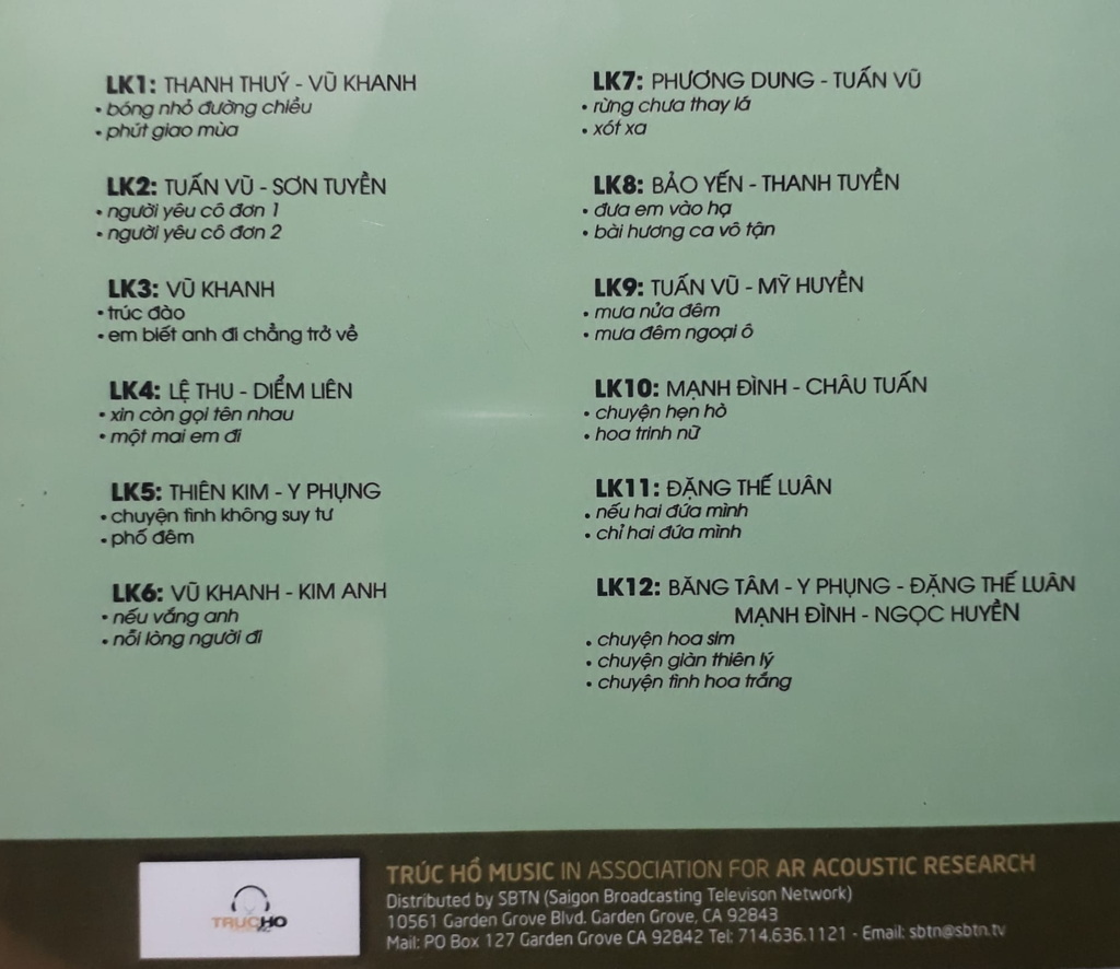 Trúc Hồ CD - Liên Khúc Asia Bất Tử 2