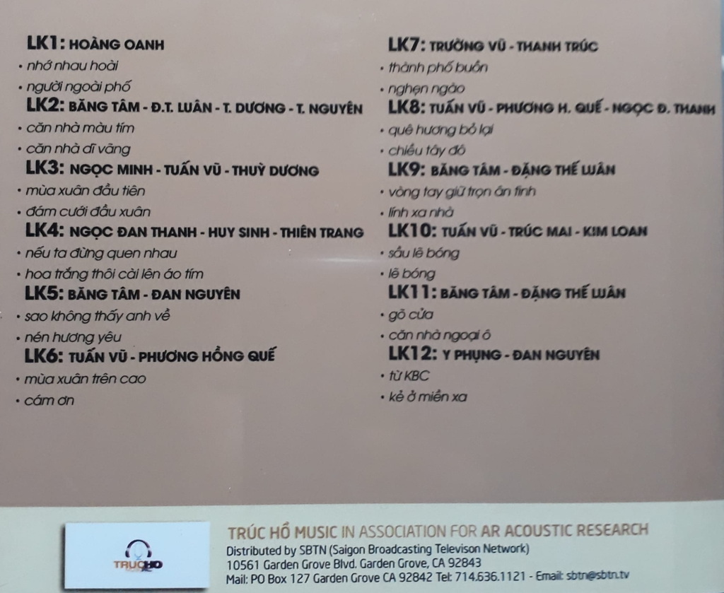 Trúc Hồ CD - Liên Khúc Asia Bất Tử 3