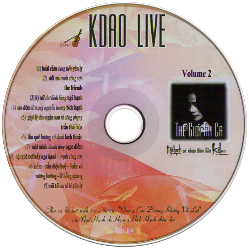 KDao CD - Thế Giới Thi Ca