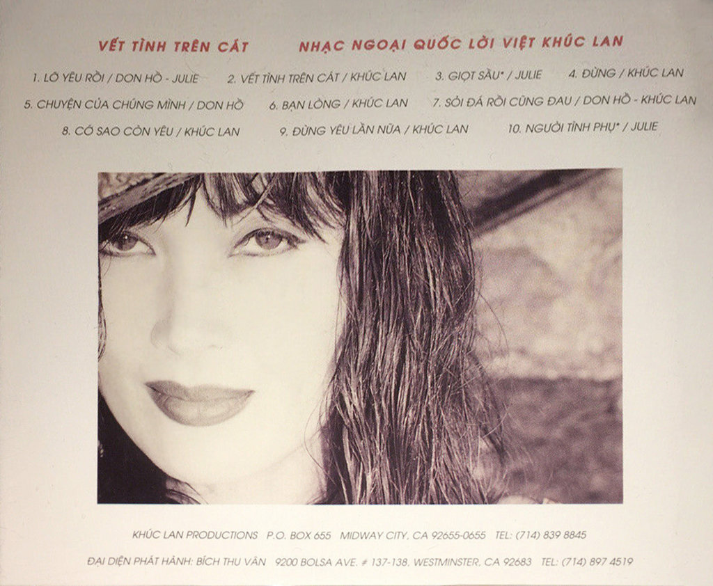 Khúc Lan CD005 - Vết Tình Trên Cát