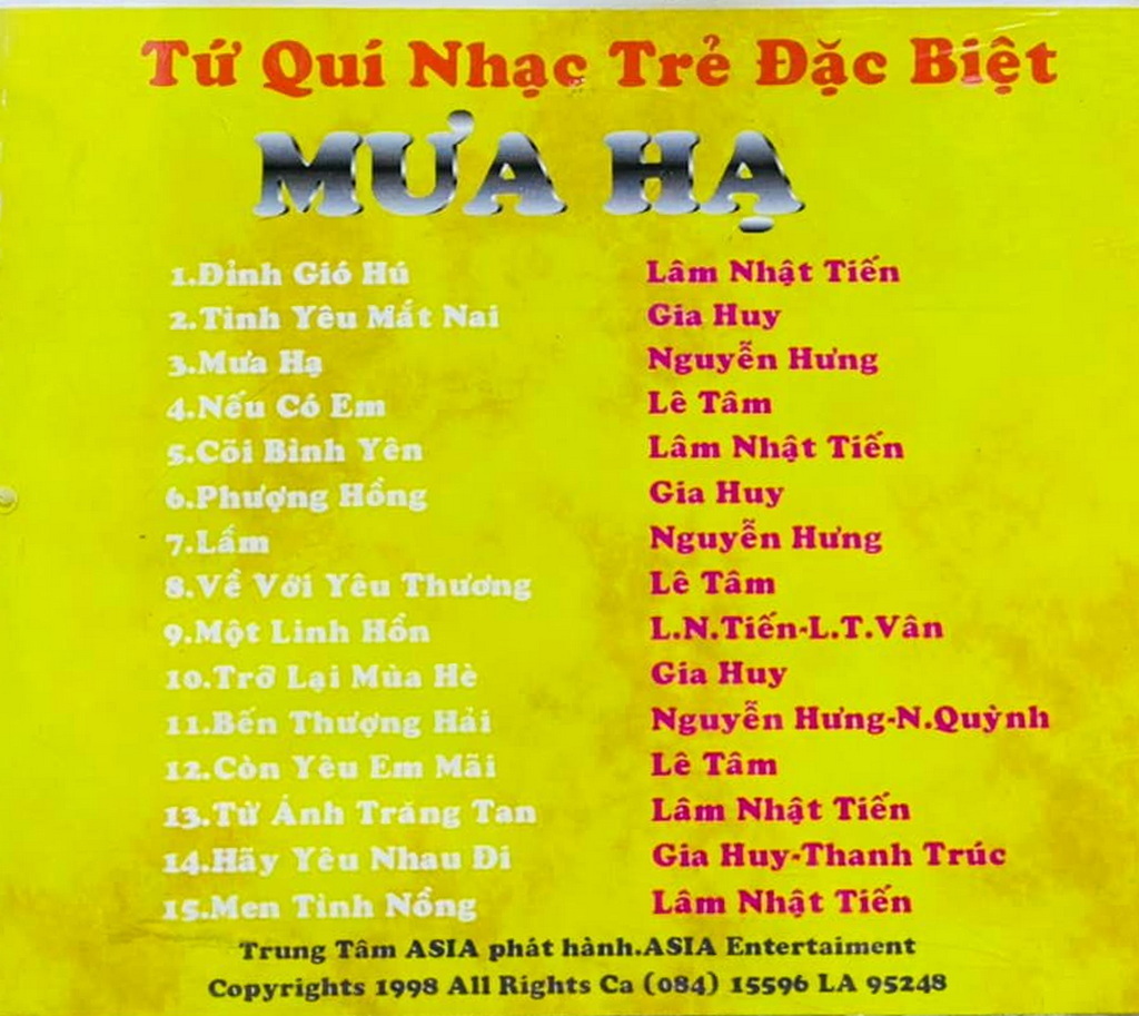 Asia CD - Mưa Hạ