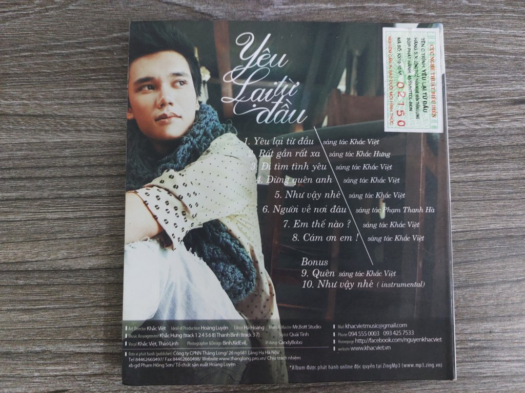 Thăng Long CD - Yêu Lại Từ Đầu - Khắc Việt
