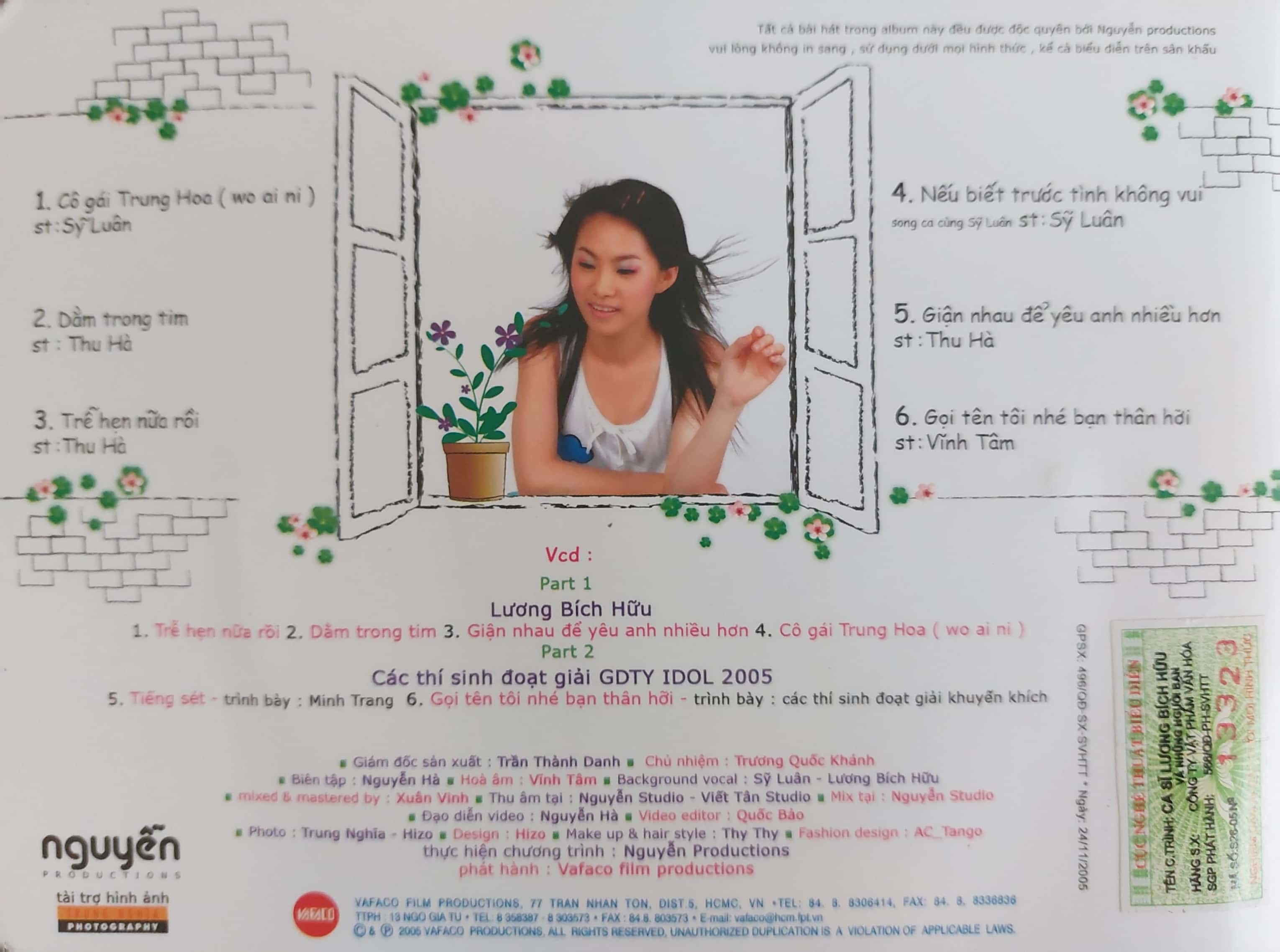Vafaco CD - Cô Gái Trung Hoa - Lương Bích Hữu