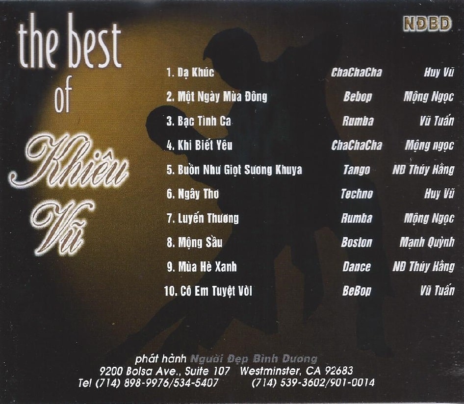 Người Đẹp Bình Dương CD - The Best of Khiêu Vũ