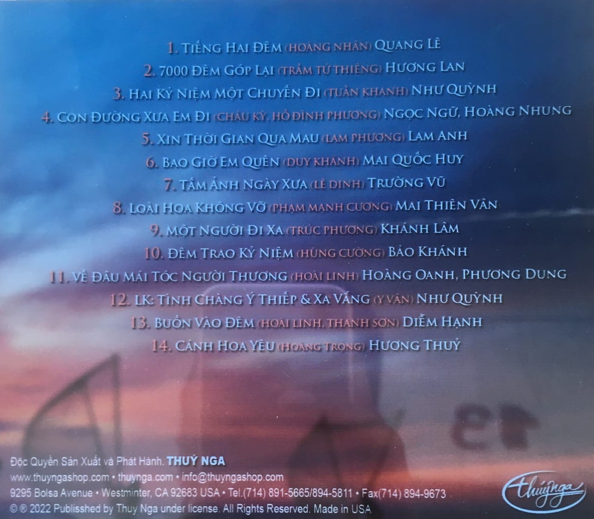 Thúy Nga CD - The Best Of Thúy Nga Vol 10
