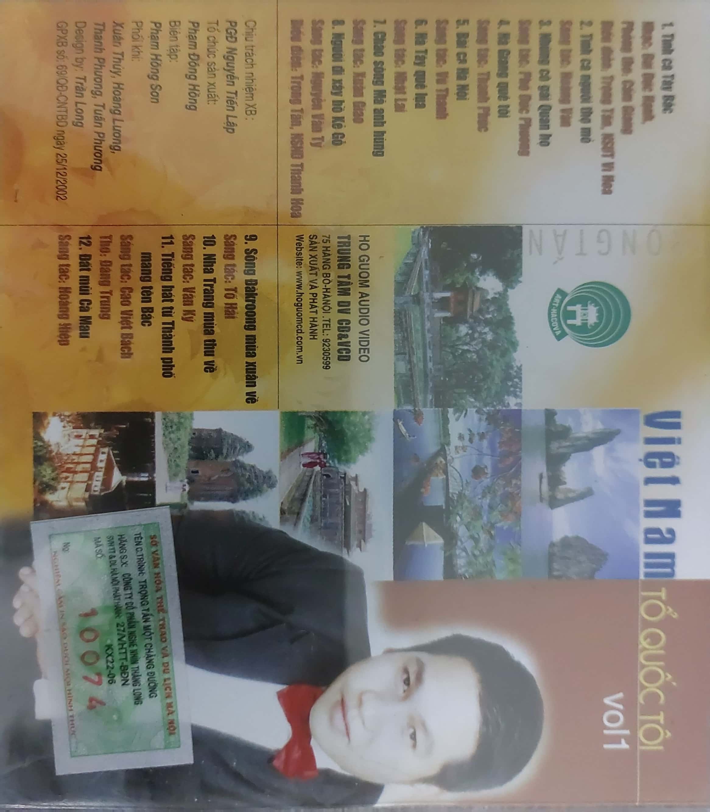 Thăng Long CD - Việt Nam Tổ Quốc Tôi Vol 1 - Trọng Tấn