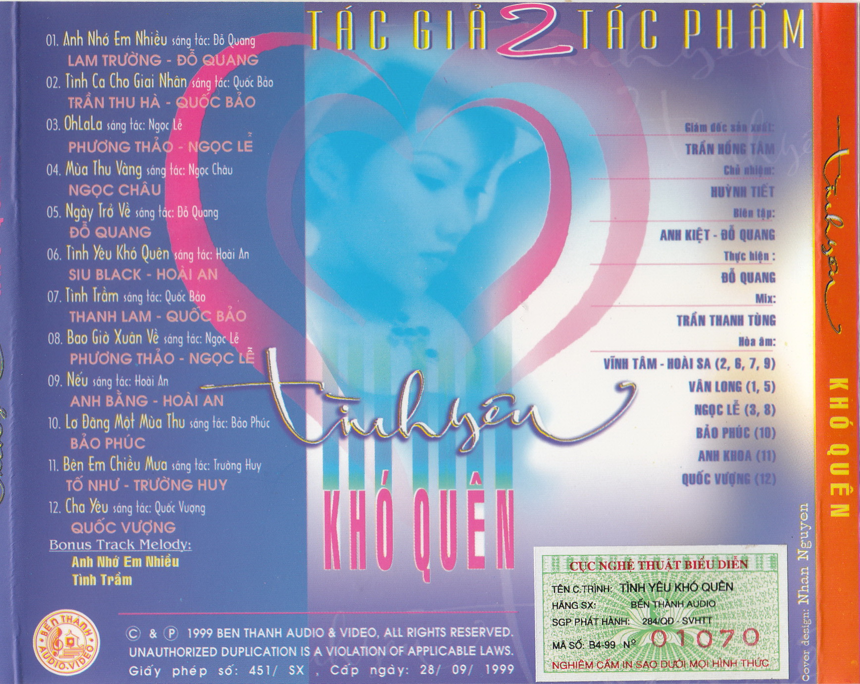 Bến Thành CD - Tình Yêu Khó Quên