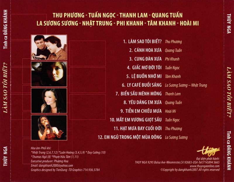 Thúy Nga CD - Làm Sao Tôi Biết