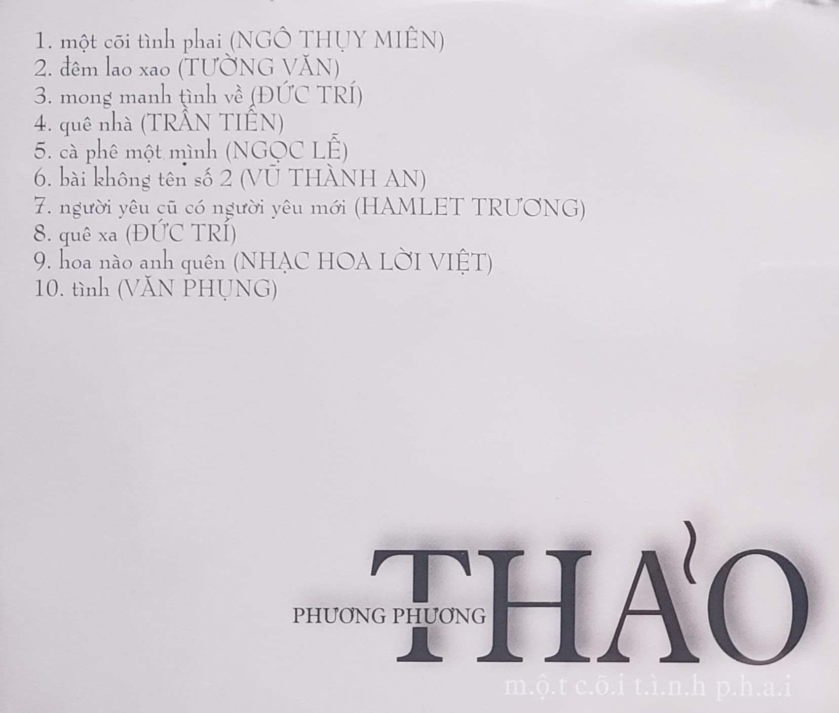 Phương Phương Thảo - Một Cõi Tình Phai