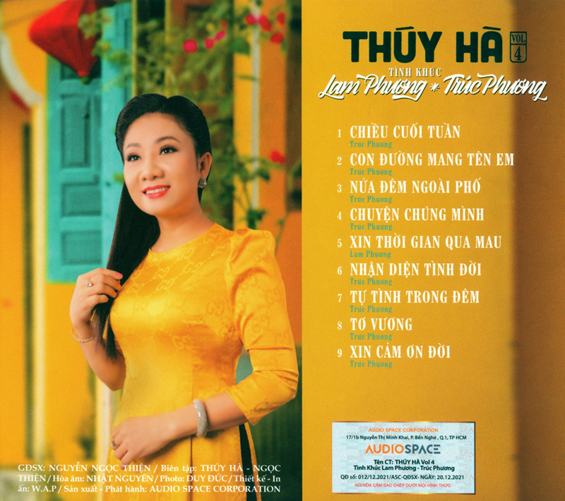 Audio Space CD - Tình Khúc Lam Phương, Trúc Phương - Thúy Hà