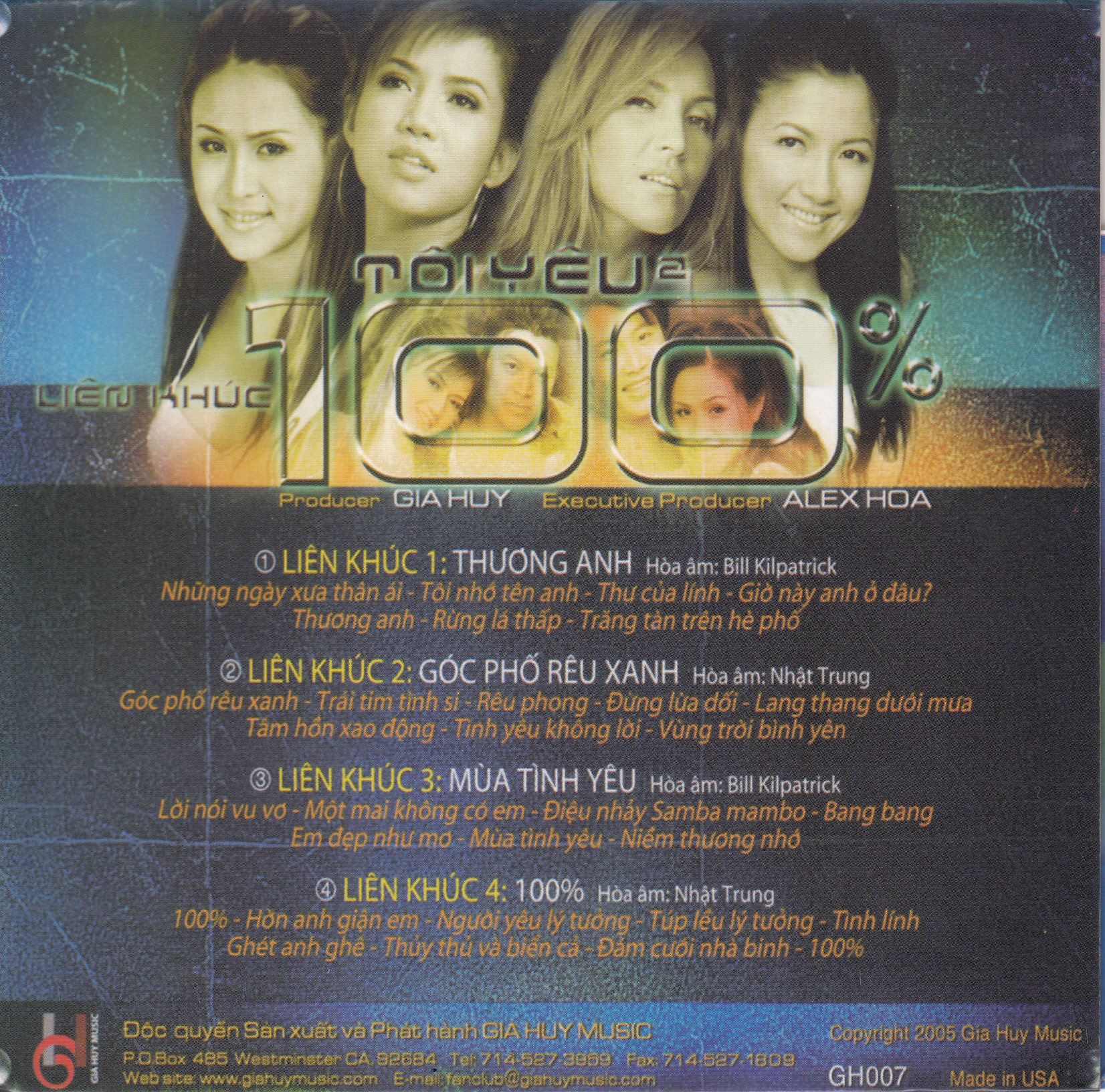 Gia Huy CD007 - Liên Khúc Tôi Yêu 2 - 100 Phần Trăm