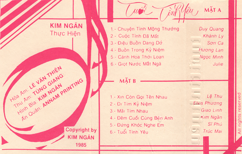 Tape Kim Ngân 1 - Tuổi Tình Yêu