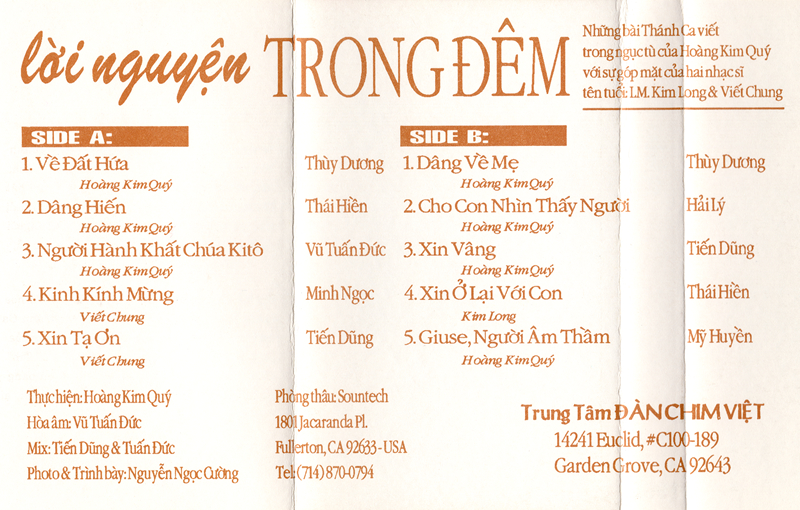 Tape Đàn Chim Việt - Lời Nguyền Trong Đêm