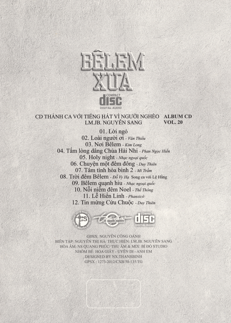 Nguyễn Sang CD20 - Bê Lem Xưa