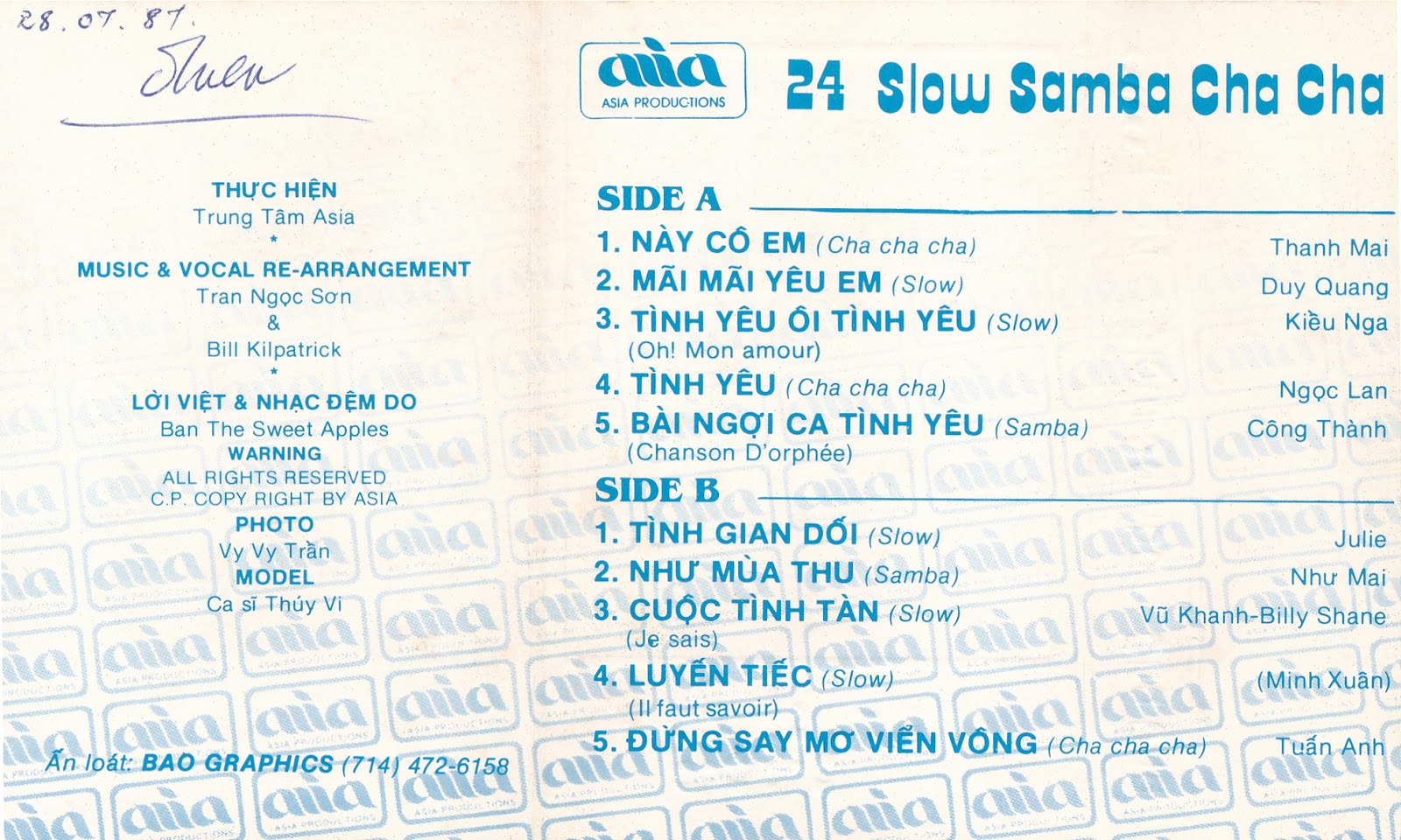 Tape Asia 24 - Slow Samba Chacha