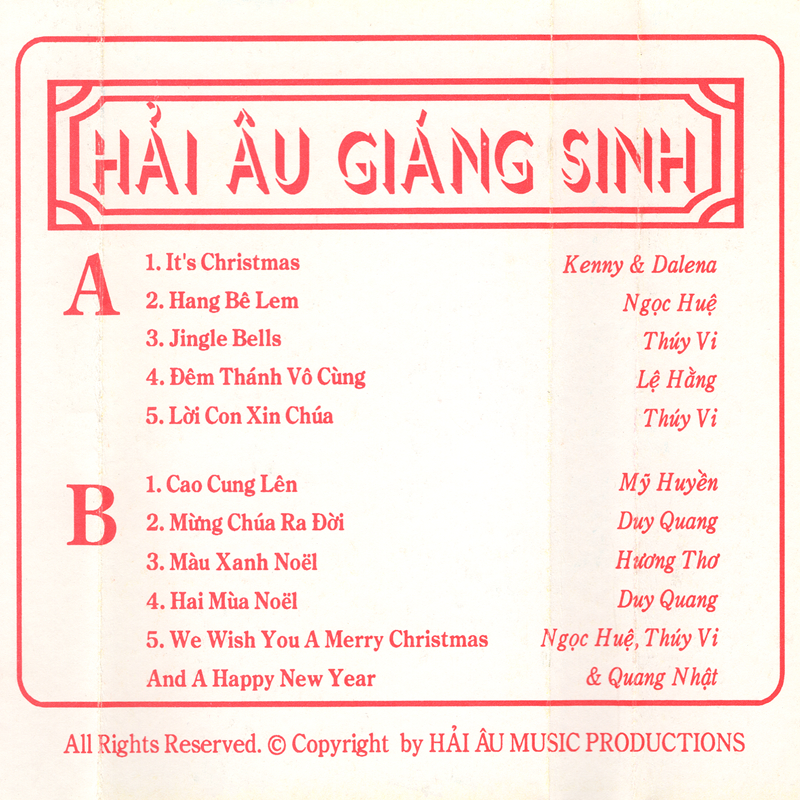 Tape Hải Âu 32 - Hải Âu Giáng Sinh