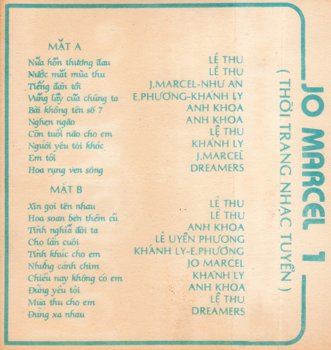 Tape Jo Marcel 20