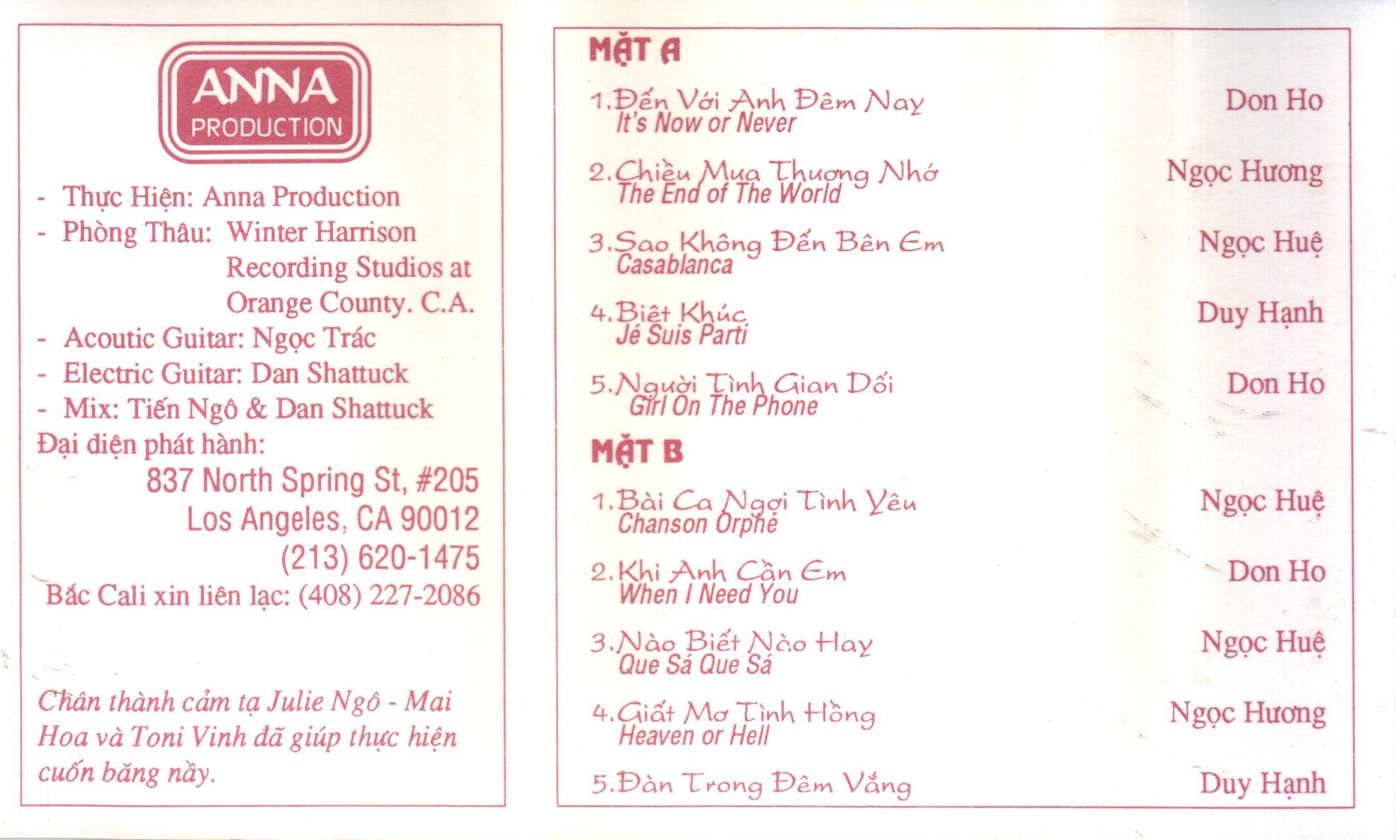 Tape Tuổi Ngọc - Chiều Mưa Thương Nhớ