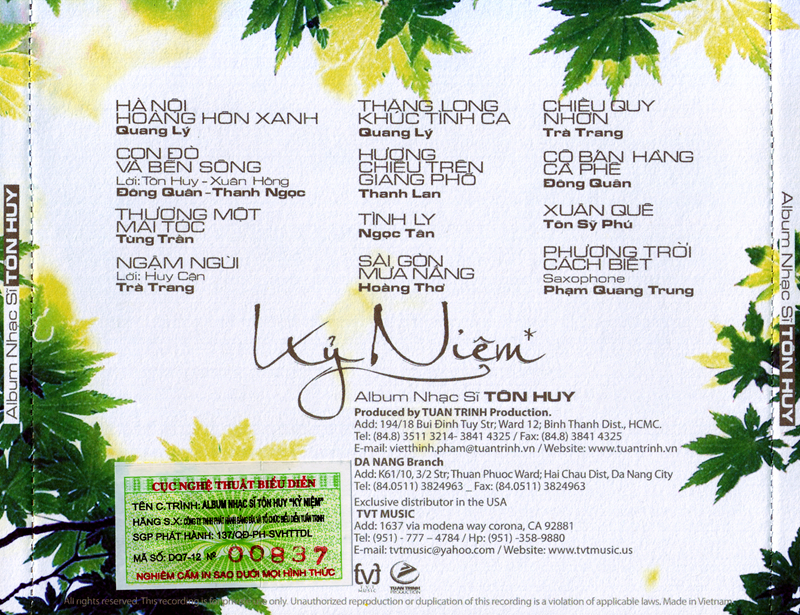 Tuấn Trinh CD - Kỷ Niệm