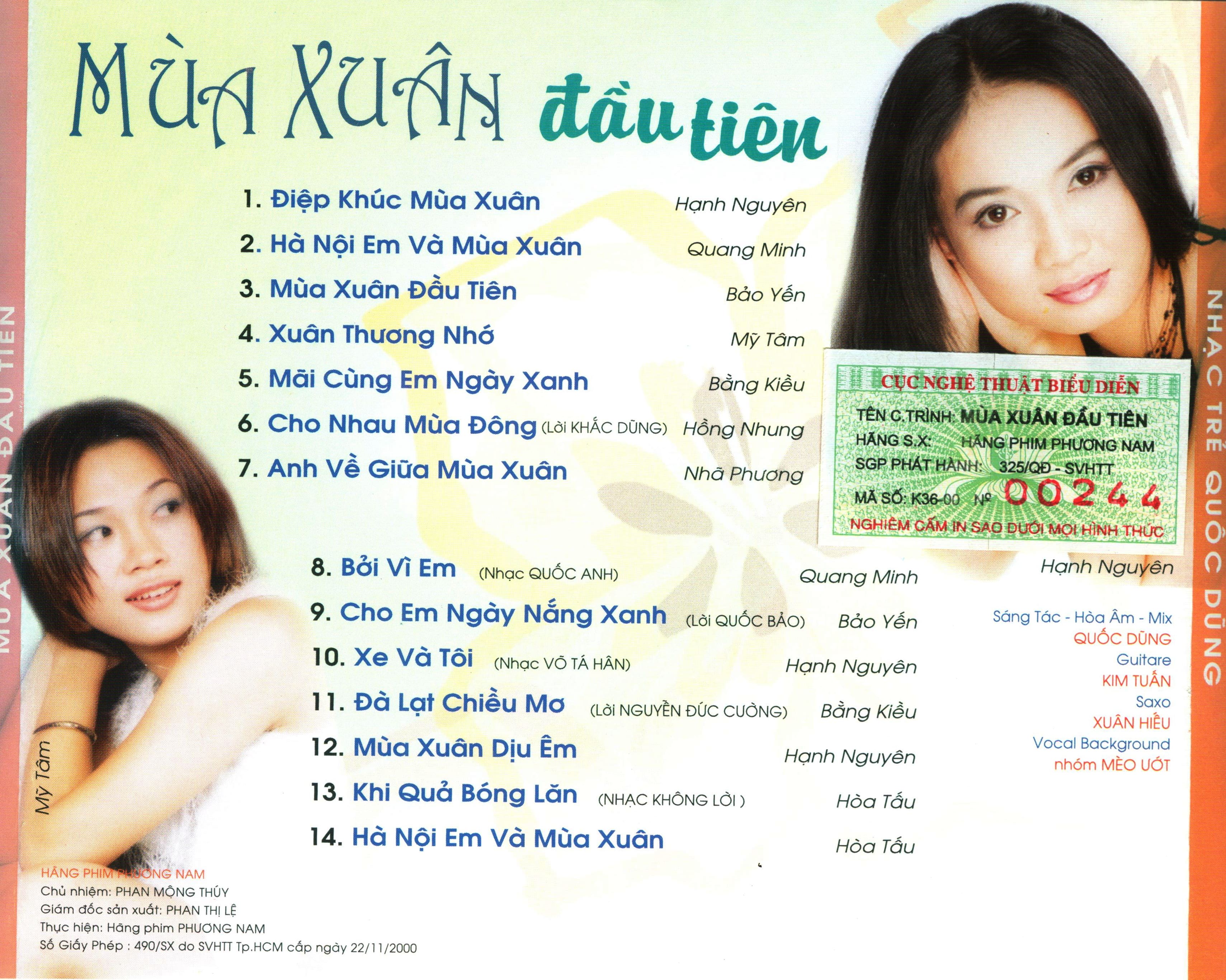 Phương Nam CD - Mùa Xuân Đầu Tiên