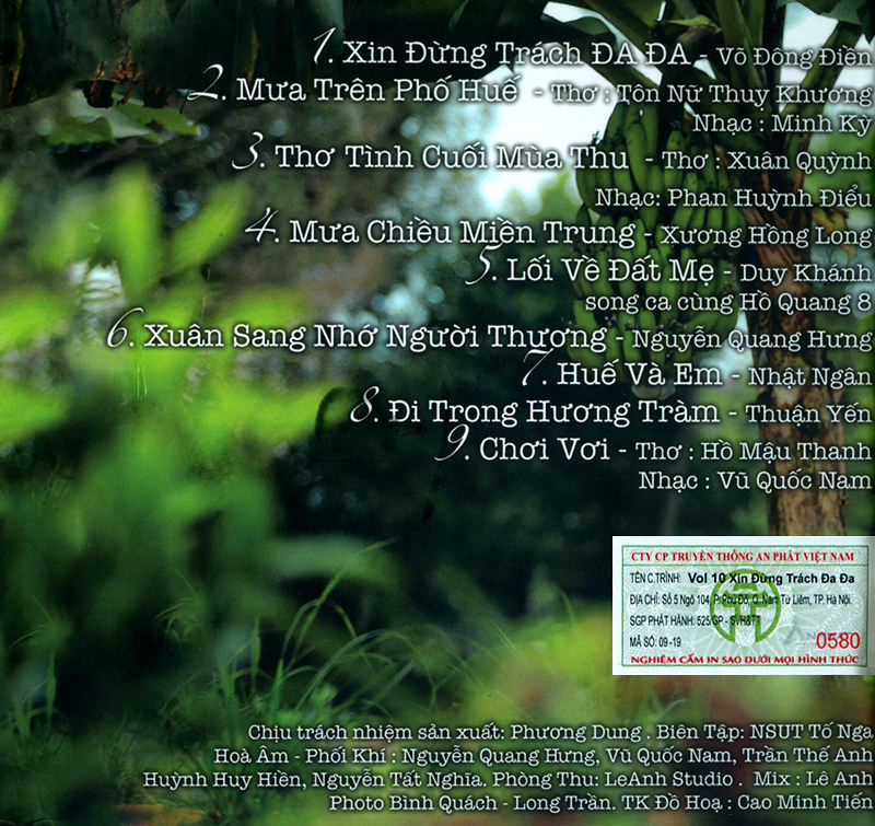 Hồ Gươm CD - Xin Đừng Trách Đa Đa - Tố Nga