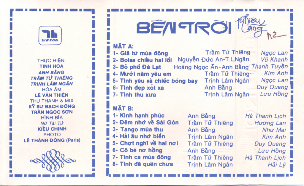 Tape Tinh Hoa - Bên Trời Phiêu Lãng