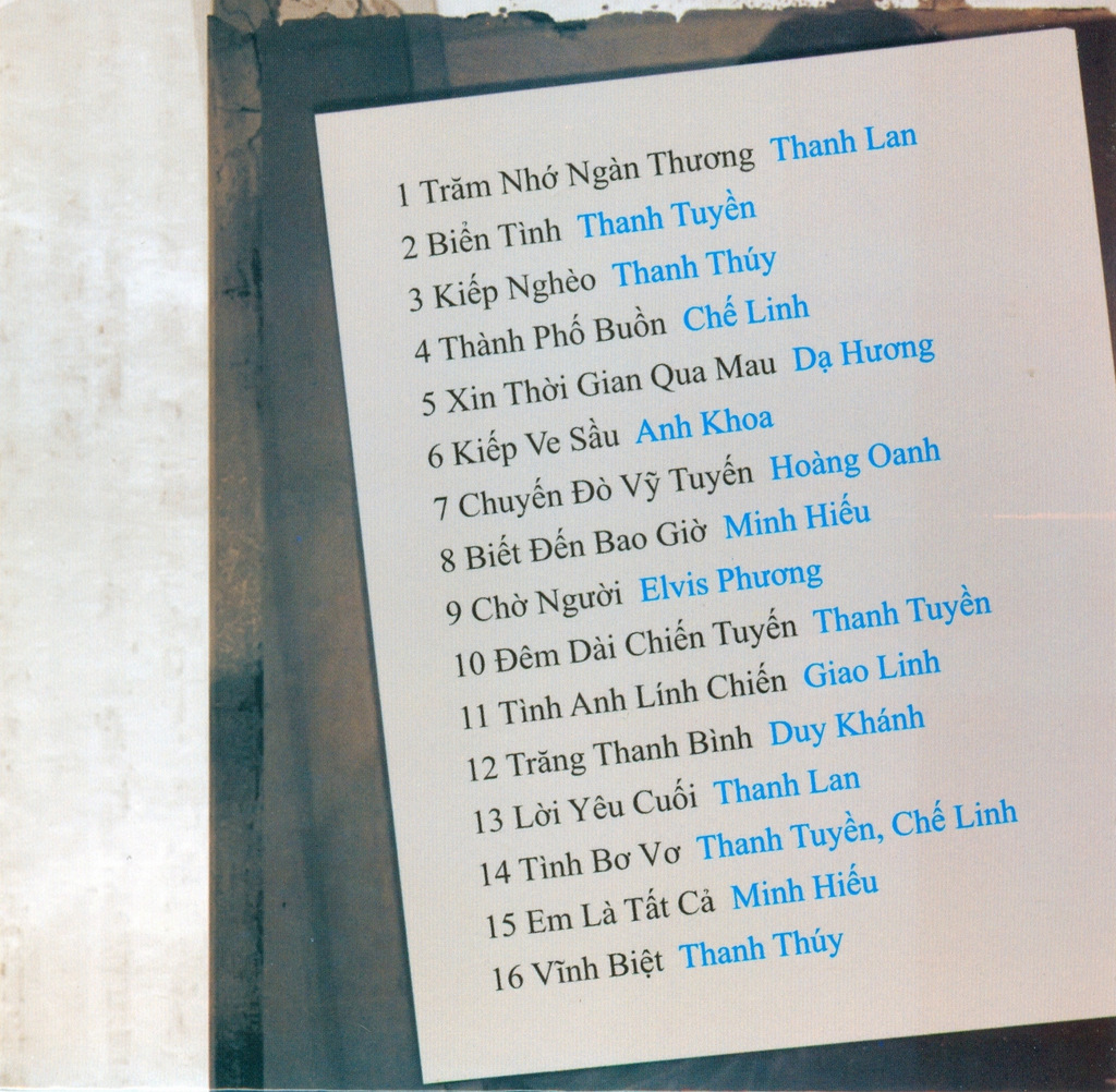 Tape Tình Khúc Lam Phương