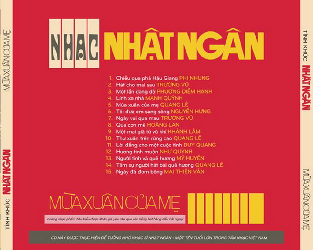 Acoustic Research CD - Tình Khúc Nhật Ngân - Mùa Xuân Của Mẹ