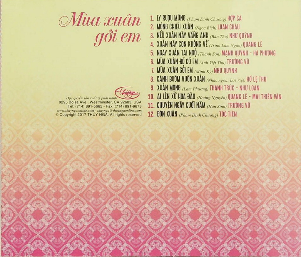 Thuý Nga CD - Mùa Xuân Gửi Em