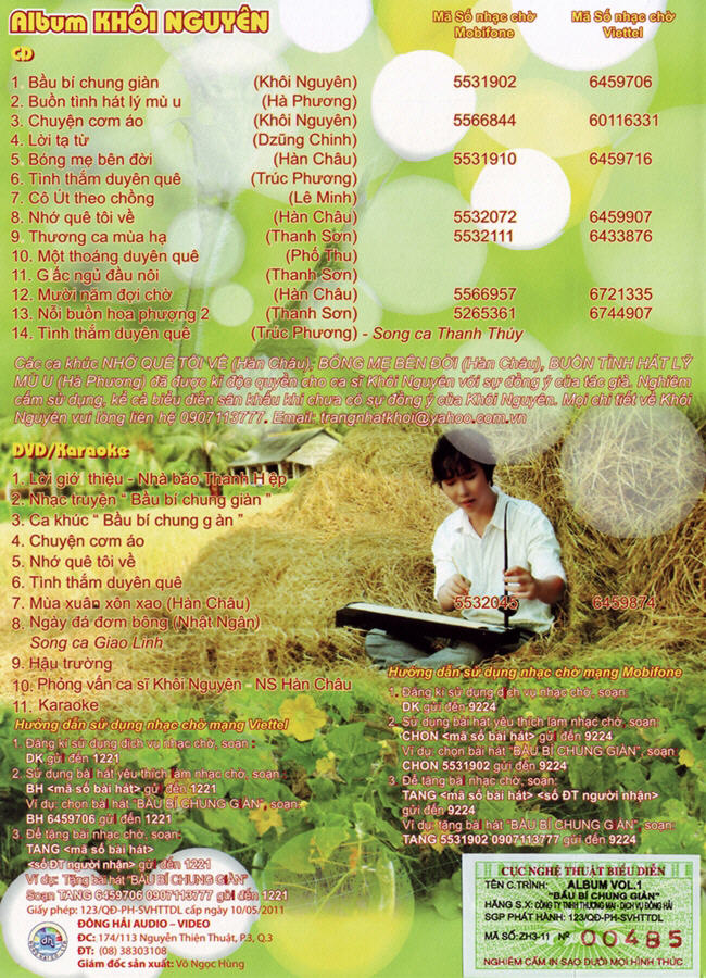 Đông Hải CD - Bầu Bí Chung Giàn - Khôi Nguyên