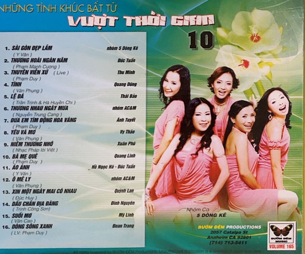 Bướm Đêm CD165 - Những Tình Khúc Bất Tử Vượt Thời Gian 10 - Sài Gòn Đẹp Lắm