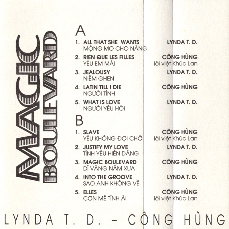 Tape Giáng Ngọc 206 - Magic Boulevard - Lynda Trang Đài & Công Hùng