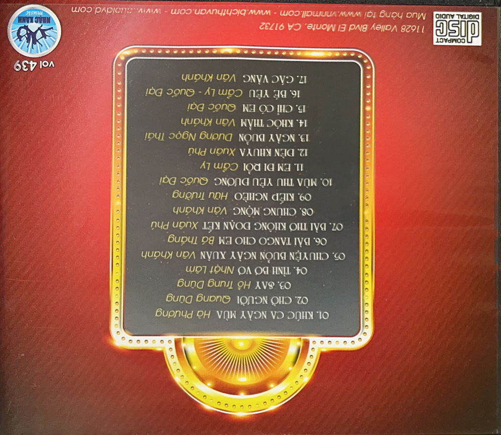 Nhạc Xanh CD439 - Tình Ca Lam Phương 3