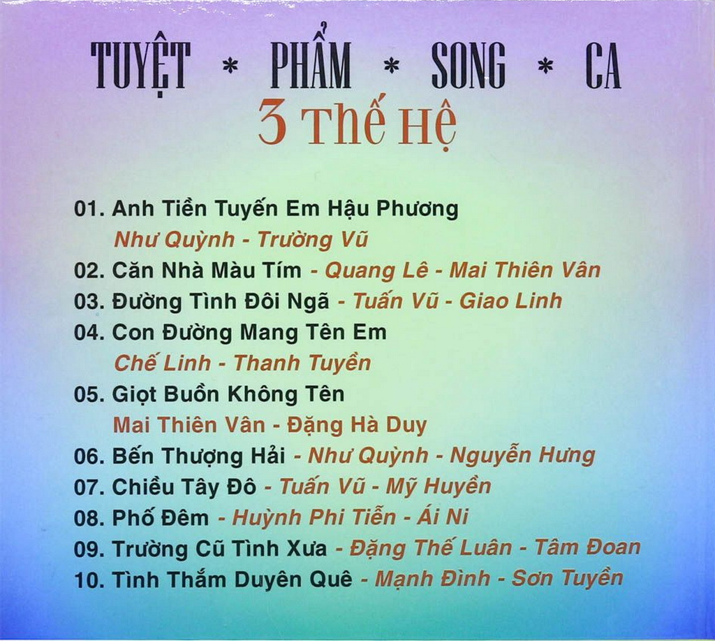 Tuyệt Phẩm Song Ca 3 Thế Hệ