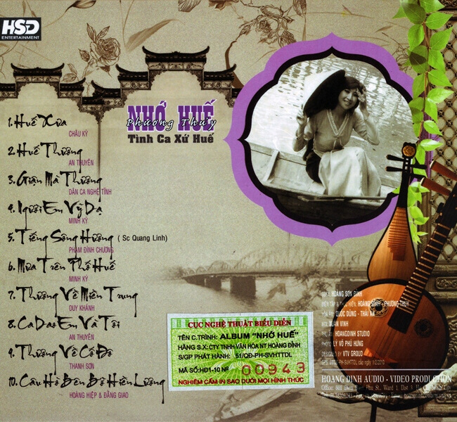 Hoàng Đỉnh CD - Nhớ Huế - Phương Thuỷ