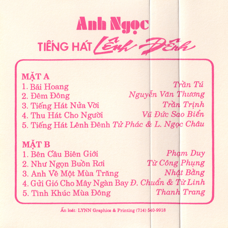 Tape Diễm Xưa 28 - Tiếng Hát Lênh Đênh - Anh Ngọc