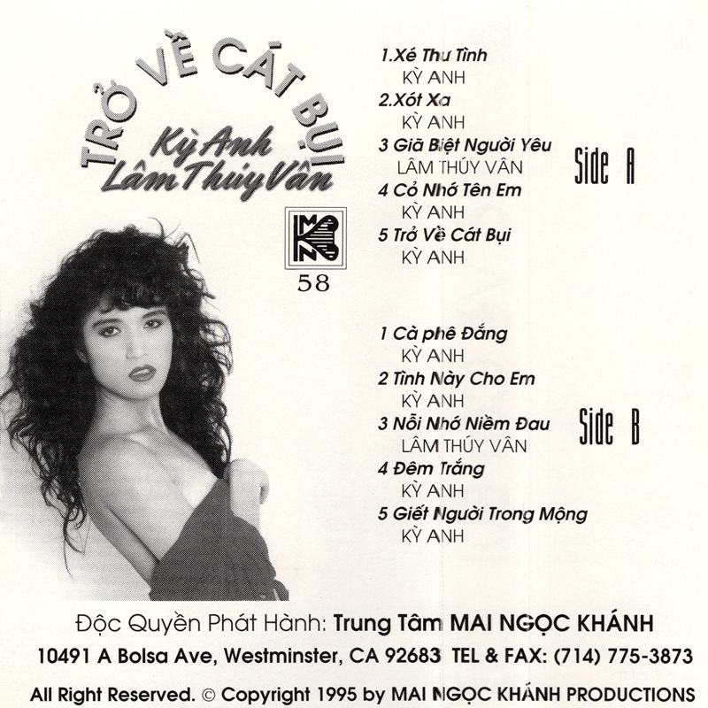 Tape Mai Ngọc Khánh 58 - Trở Về Cát Bụi - Kỳ Anh & Lâm Thuý Vân