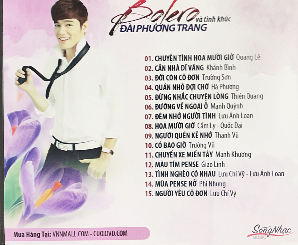 Sóng Nhạc CD - Bolero Và Tình Khúc Đài Phương Trang