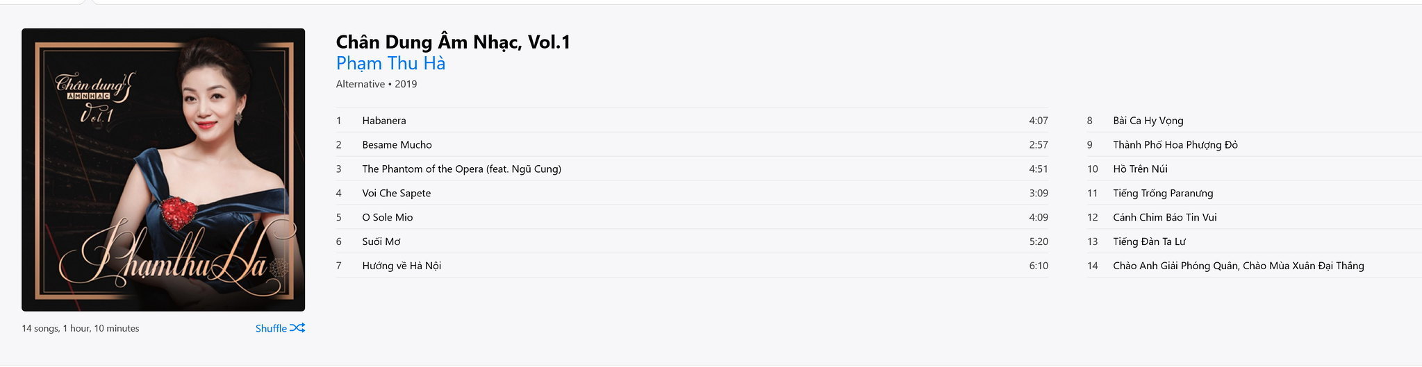 Chân Dung Âm Nhạc Vol 1 - Phạm Thu Hà