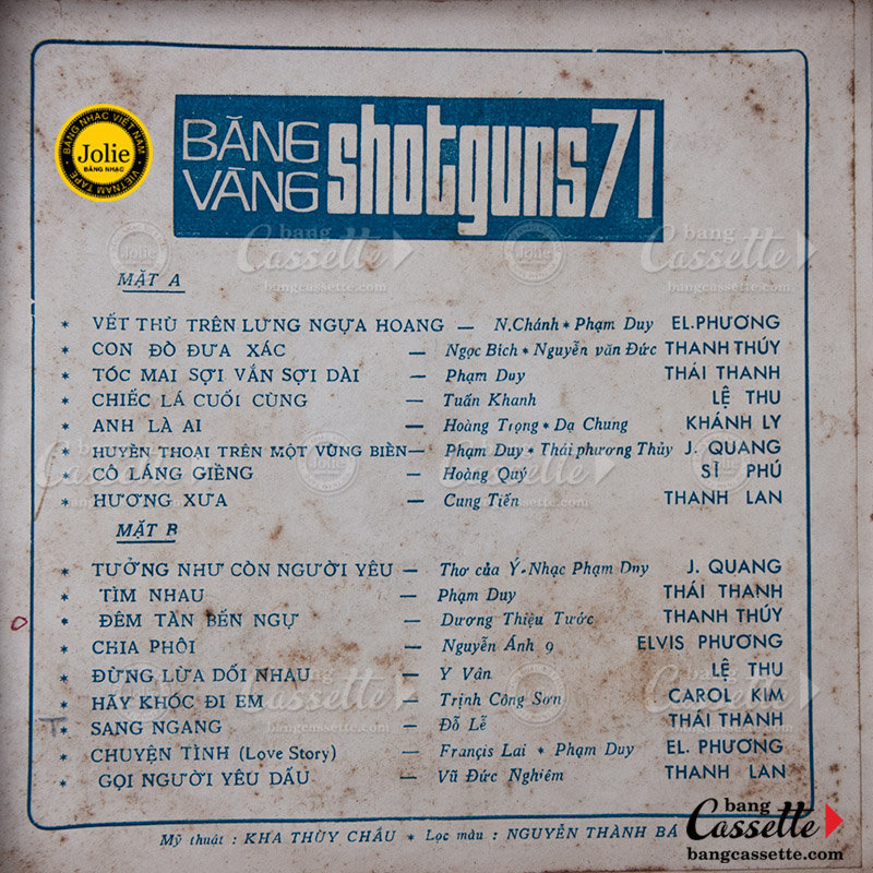 Tape Shotguns 19 - Băng Vàng 1971