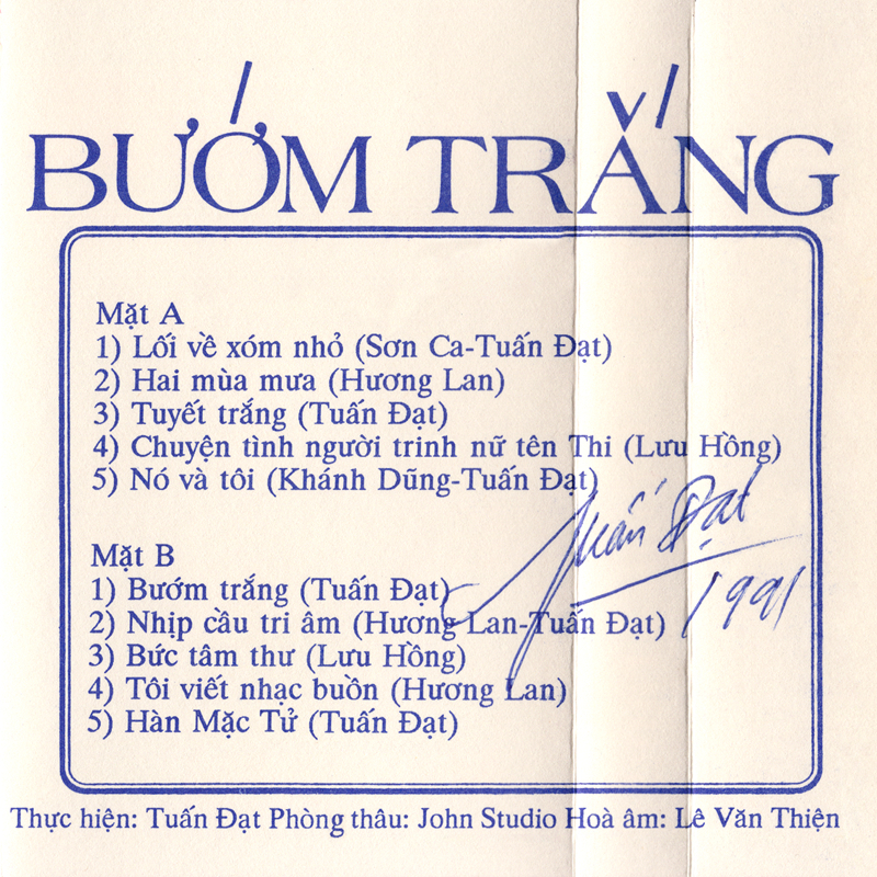 Tape Tú Quỳnh 28 - Bướm Trắng