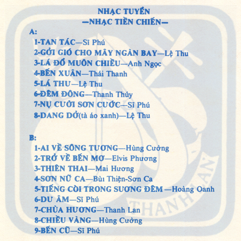 Tape Thanh Lan - Nhạc Tiền Chiến