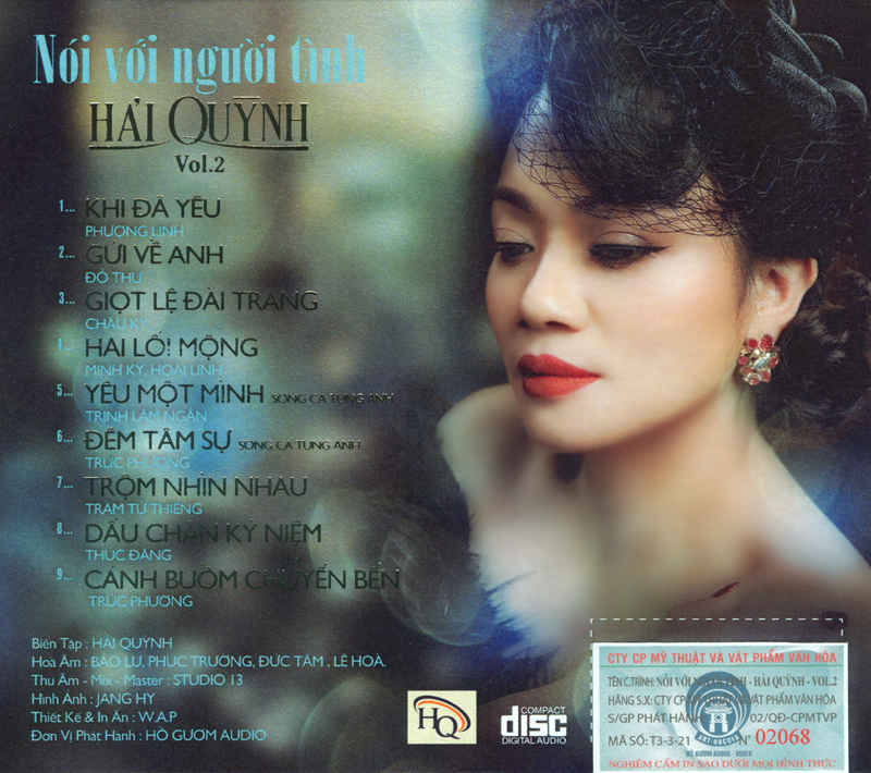 Hồ Gươm CD - Nói Với Người Tình - Hải Quỳnh
