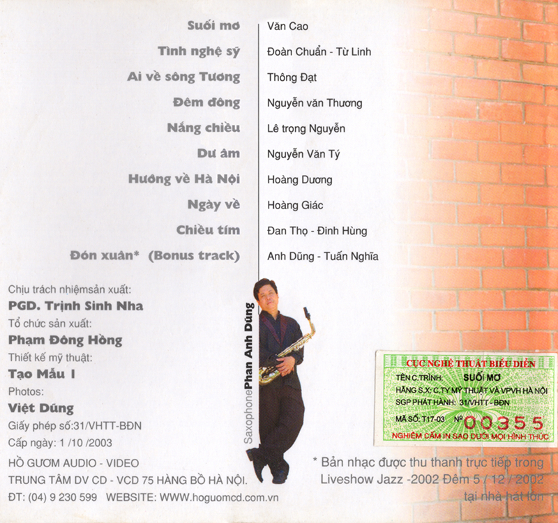 Hồ Gươm CD - Suối Mơ - Phan Anh Dũng