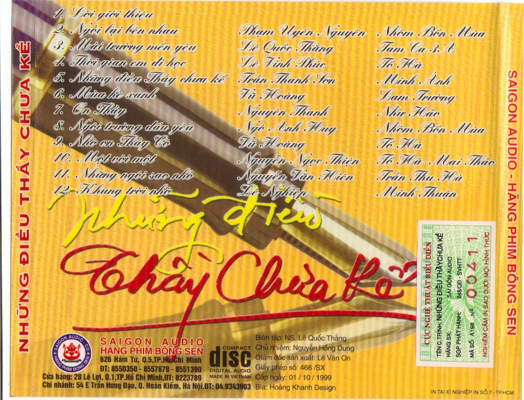 Sài Gòn CD - Những Điều Thầy Chưa Kể